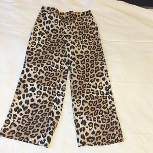 NWT Banana Republic Leopard Print Wide Leg Trousers